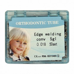 50 Kits Dental Orthodontisch Edgewise Weldable Converteerbaar Buccal Tubes Slot 018