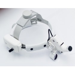 Tandheelkundige Medische 2.5X420mm Hoofdbandloep met LED-Hoofdlamp DY-105 Wit