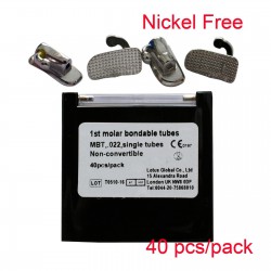Orthodontische nikkelvrije buccale buisverlijming Mini Roth MBT-sleuf 0,022 10 kits / lot