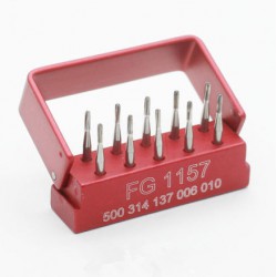 10st FG1157 tandheelkundige wolfraamcarbide staalboren voor handstuk met hoge snelheid