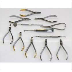 Set Orthodontische instrumenten van 12 stuks