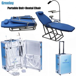 Greeloy GU-P206 draagbare tandheelkundige unit + GU-109 tandartsstoel + opbergzak Kit