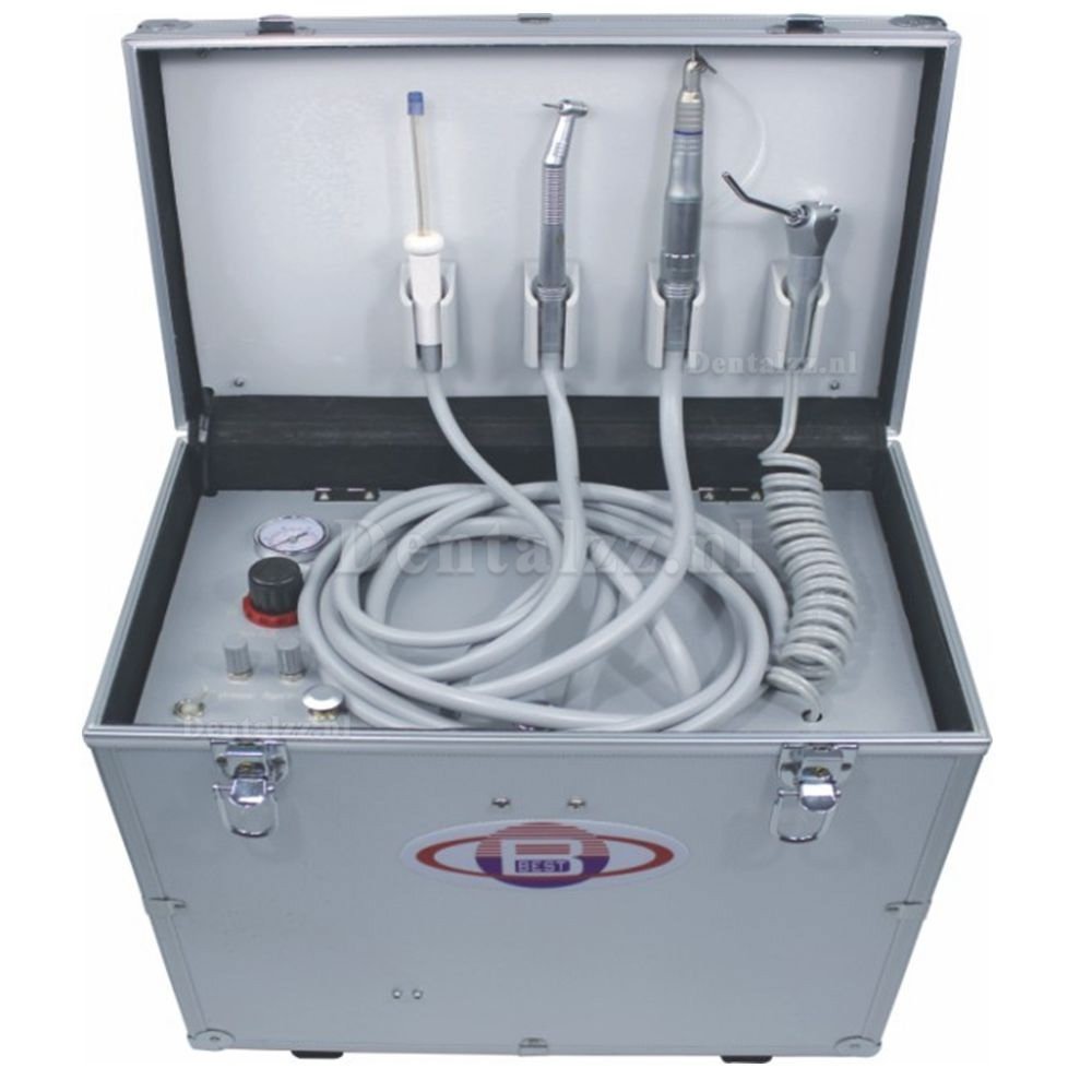 BD-402 draagbare tandheelkundige unit + uithardingslamp + handstukset + fantoomkop