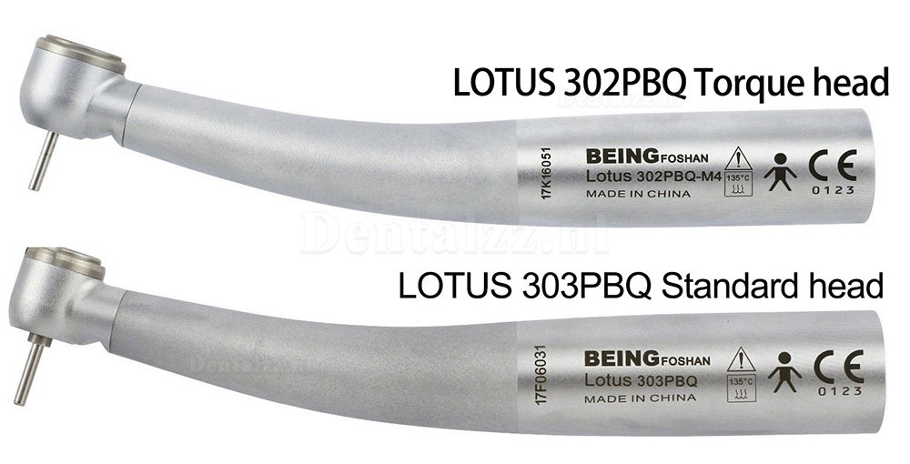 Being Lotus 302 / 303PBQ Glasvezel Led Turbine Handstuk met KAVO Multiflex Koppeling