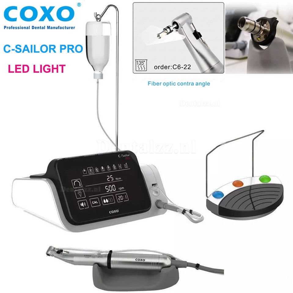 Yudendent COXO tandheelkundig implantaatsysteem C-Sailor Pro Chirurgische borstelloze motor LED-glasvezel