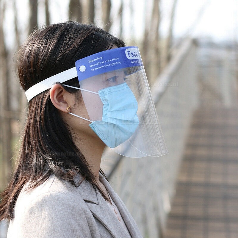 10st High-definition transparant anti-speeksel winddicht stofdicht hoed Volgelaats beschermkap Anti-condens gelaatsscher