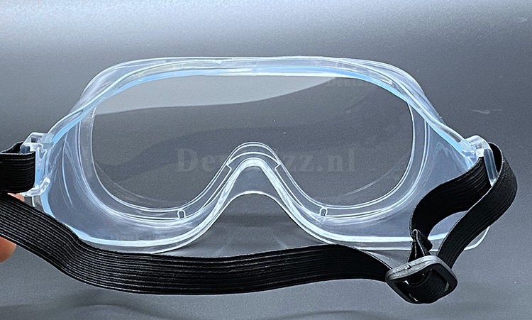 5 stuks medische veiligheidsbril spatveiligheid met doorzichtige antimistlenzen blokkeren speeksel en stof