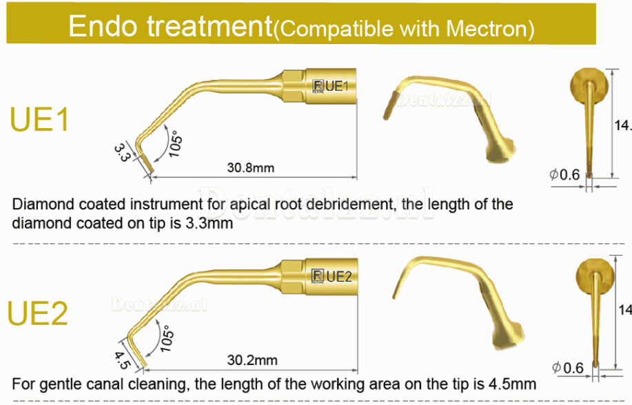 1Pcs Tips voor piëzochirurgie tandarts bot snijden sinus tillen UE1 UE2 UE3 UE4 compatibel met Mectron